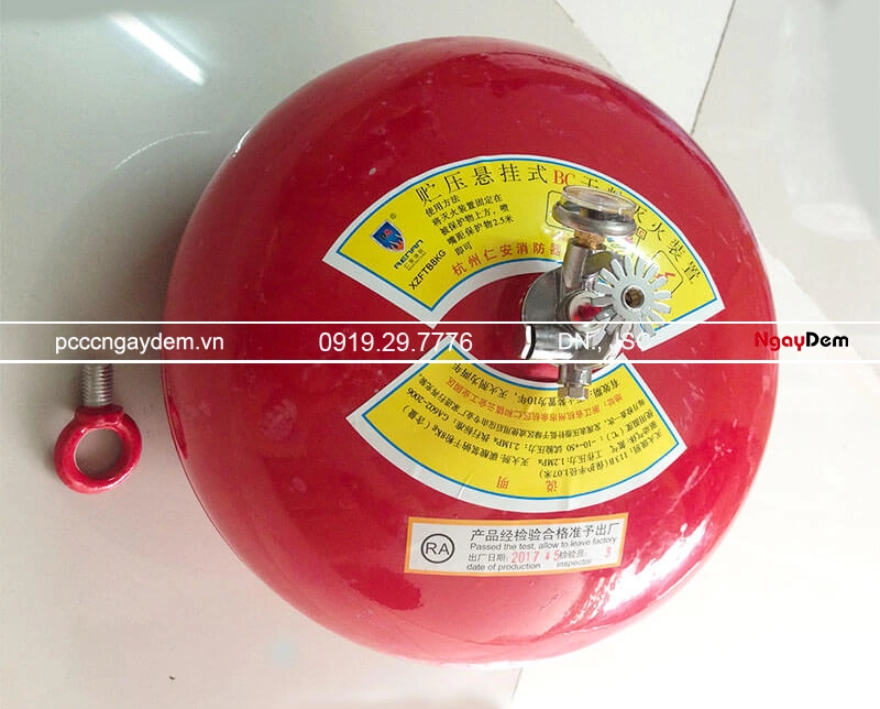 Bình cầu chữa cháy ABC 6kg treo tường