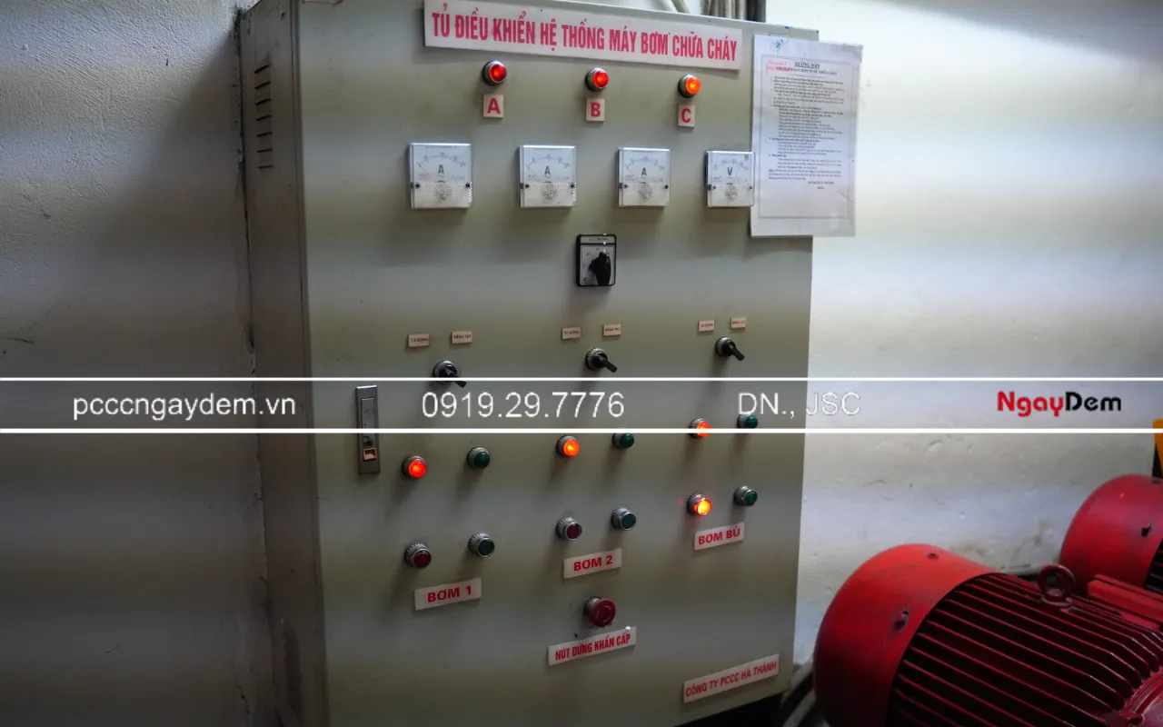 Tủ điều khiển hệ thống máy bơm chữa cháy