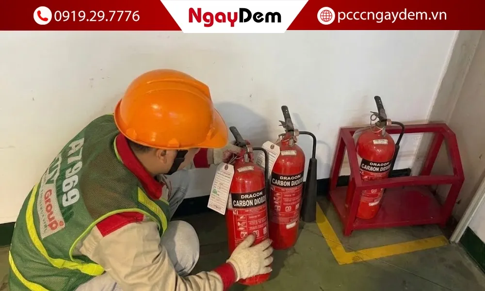 Bảo dưỡng bình chữa cháy tại Quận Ba Đình: Kiểm tra, nạp sạc giá tốt