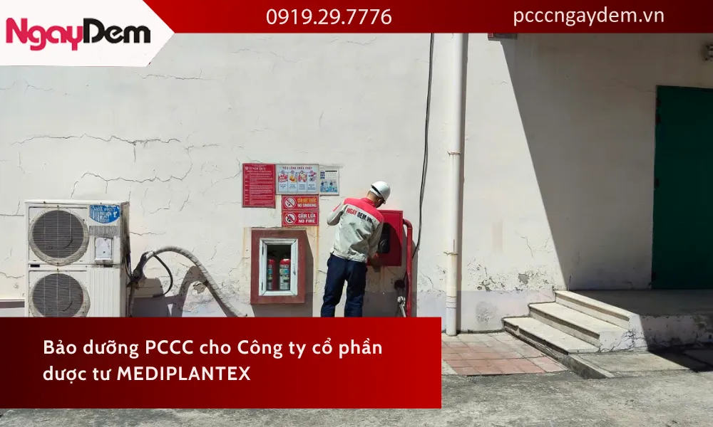 Bảo dưỡng hệ thống pccc cho công ty mediplantex
