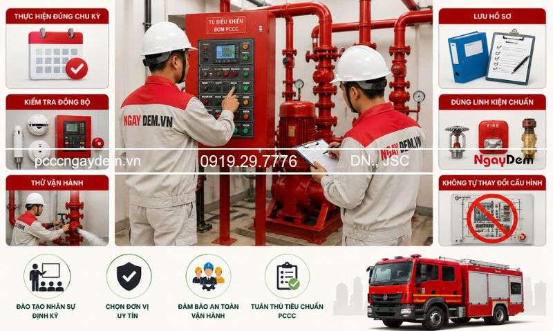 Đơn vị bảo dưỡng PCCC tại Đống Đa đạt chuẩn, báo giá minh bạch bảo dưỡng pccc đống đa