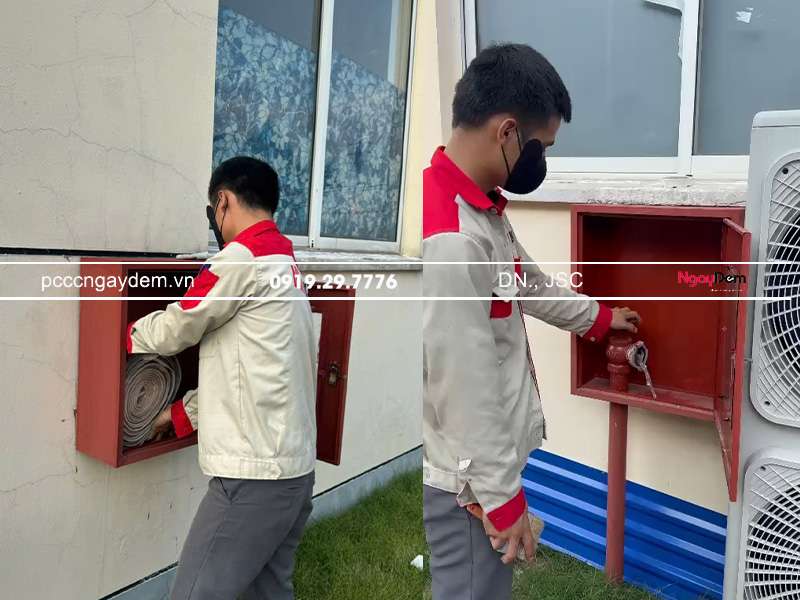 PCCC Ngày Đêm với dịch vụ bảo dưỡng PCCC nhà máy chuyên nghiệp, uy tín - khách hàng an tâm với hệ thống PCCC hoạt động ổn định bảo dưỡng hệ thống PCCC nhà máy Jianrong Việt Nam
