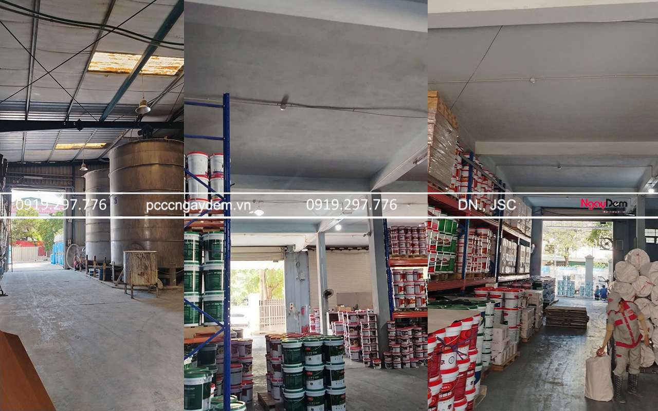 Hình ảnh thiết bị sau khi bảo dưỡng hệ thống PCCC nhà máy Dự án bảo trì hệ thống PCCC nhà máy Sơn Kova