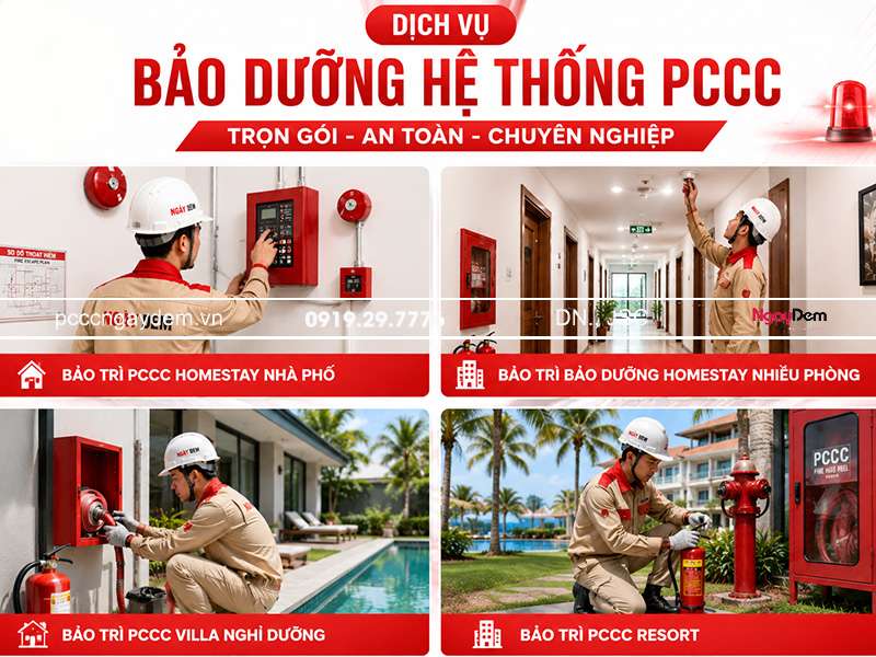 bảo trì pccc homestay