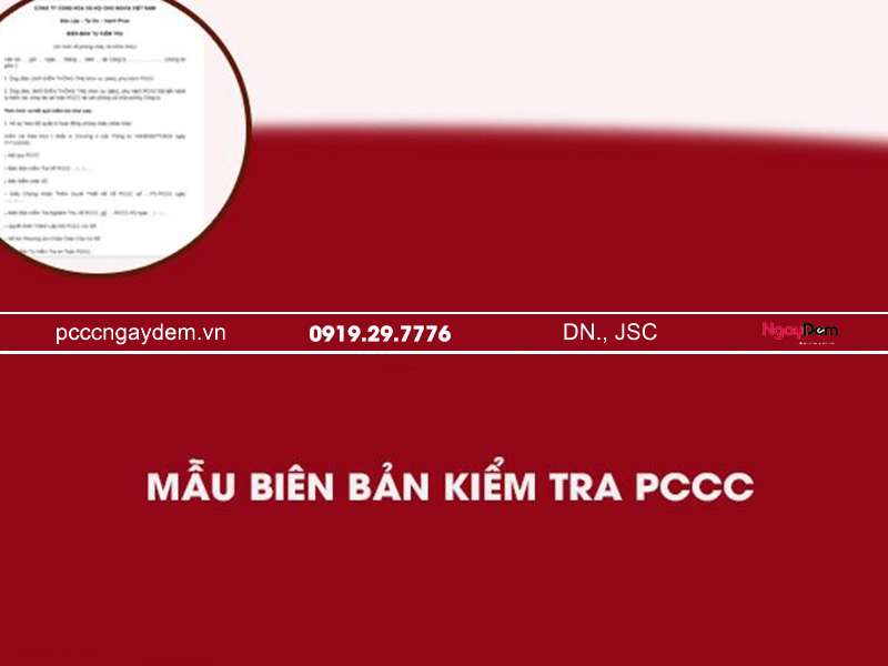 biên bản tự kiểm tra PCCC
