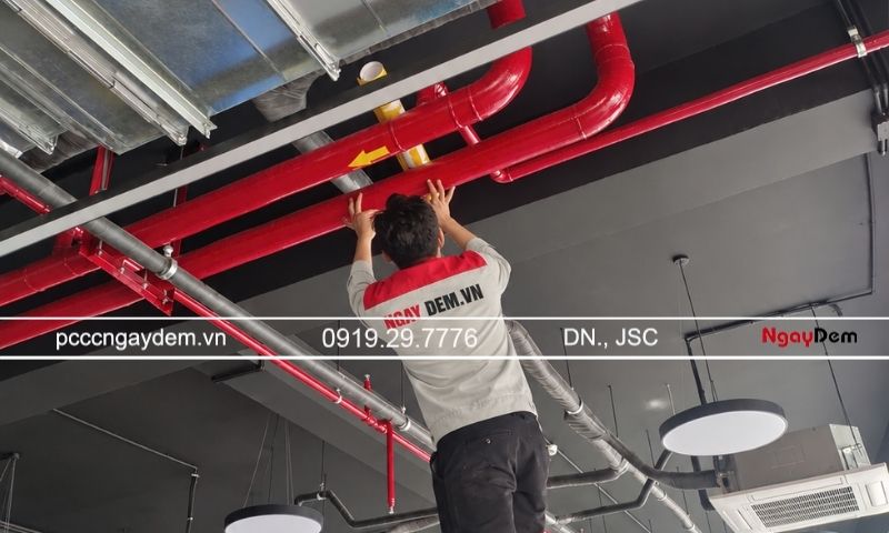 Đầu phun chữa cháy sprinkler là gì? Cấu tạo và nguyên lý hoạt động Lắp đặt hệ thống chữa cháy tự động