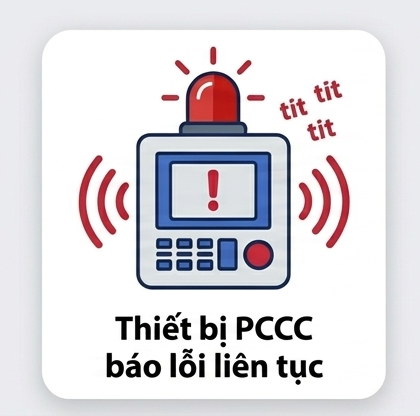 hệ thống pccc bị lỗi