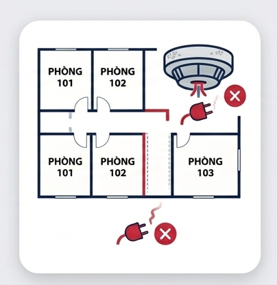 hệ thống pccc bị lỗi