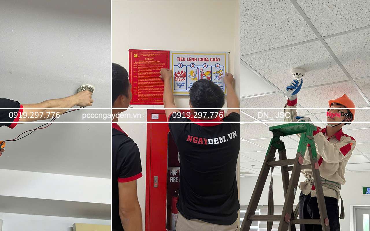 thi công hệ thống PCCC cửa hàng Canifa Hạ Long