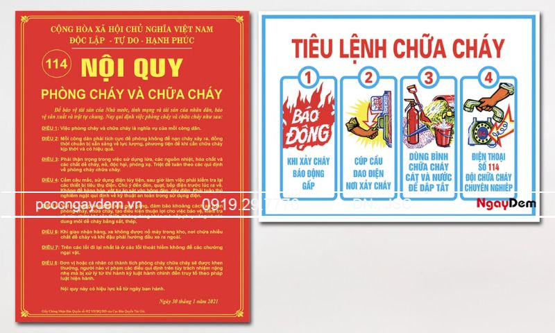 Tiêu lệnh chữa cháy (PCCC) là gì? Kích thước chuẩn và vị trí lắp đặt đúng luật Tiêu lệnh chữa cháy là gì?