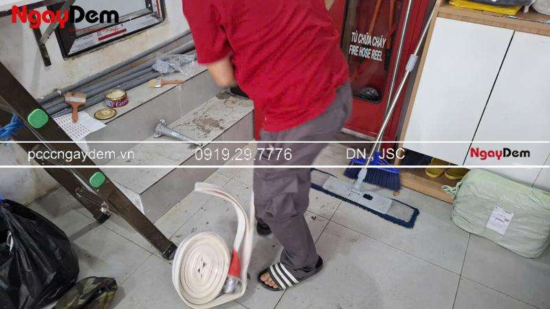 Bảo dưỡng cuộn vòi chữa cháy