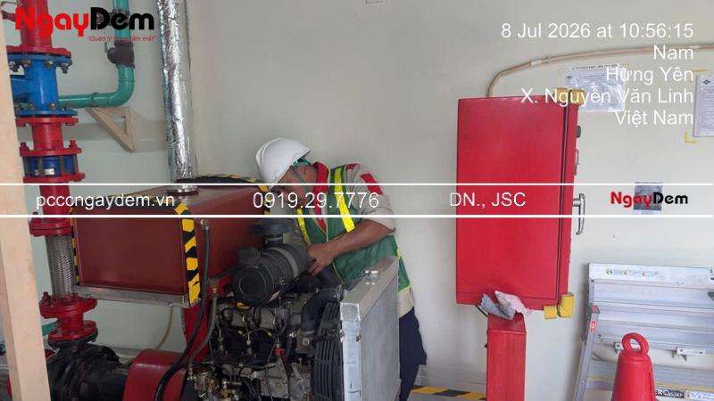 Bảo dưỡng máy bơm chữa cháy