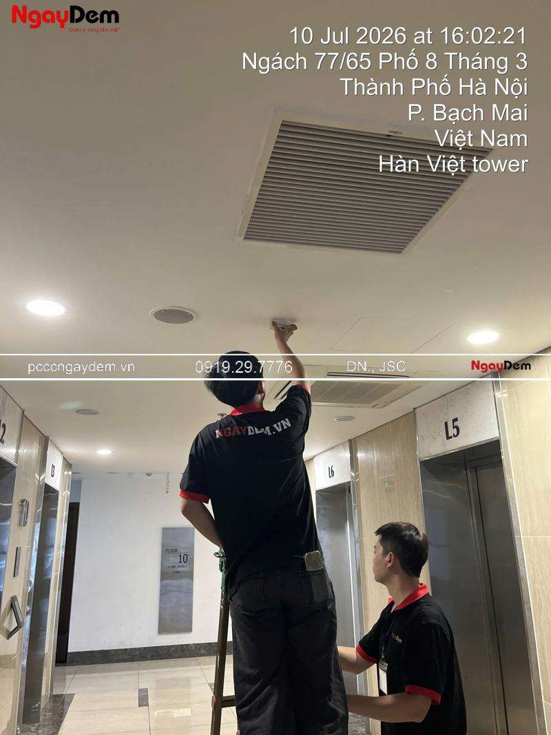 Bảo trì hệ thống PCCC chung cư HINODE CITY Minh Khai, Hà Nội