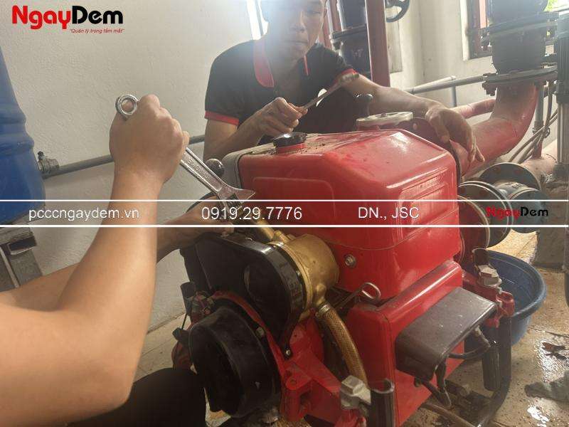 Sửa chữa máy bơm & bảo trì hệ thống PCCC Bệnh viện Nội tiết Bắc Ninh