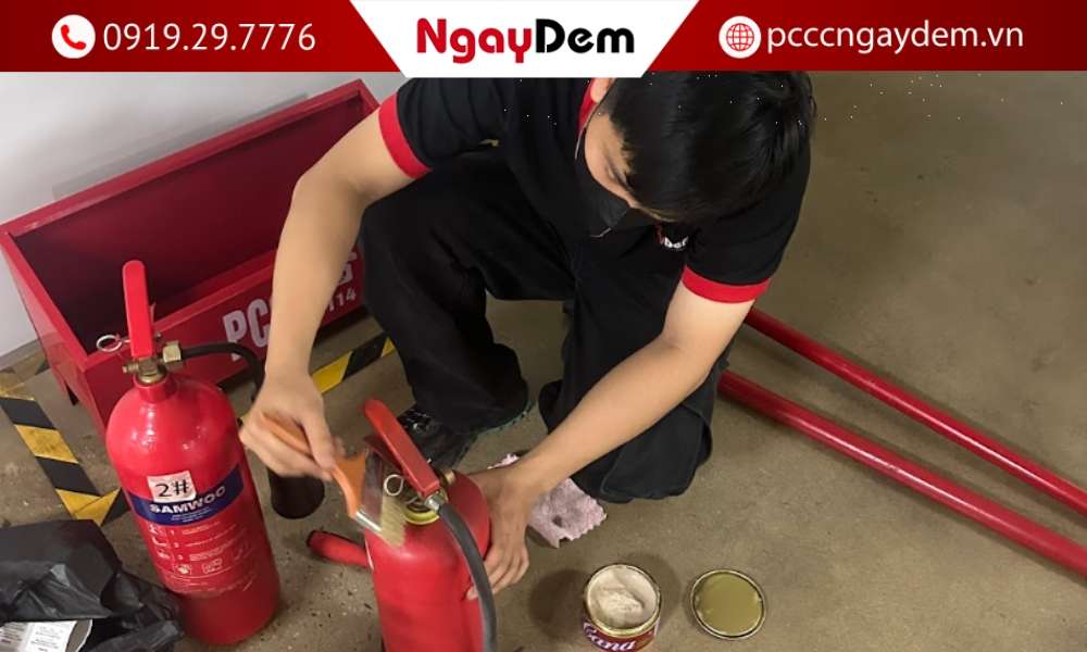 cách kiểm tra bình khí chữa cháy