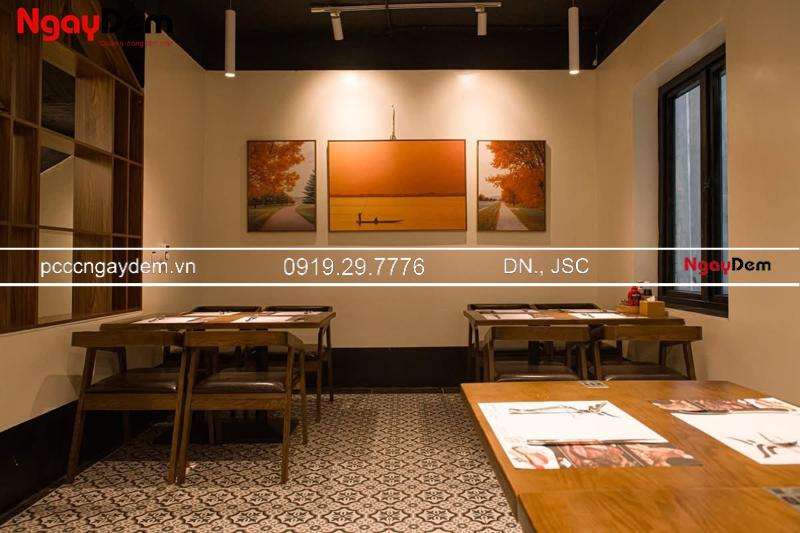 Thi công, lắp đặt hệ thống báo cháy nhà hàng Bít Tết SCM, Hà Nội
