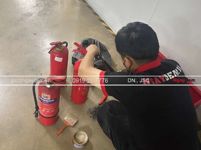 quy định thời gian bảo dưỡng bình chữa cháy