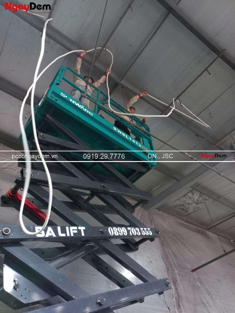 Sửa chữa hệ thống báo cháy xưởng giặt là