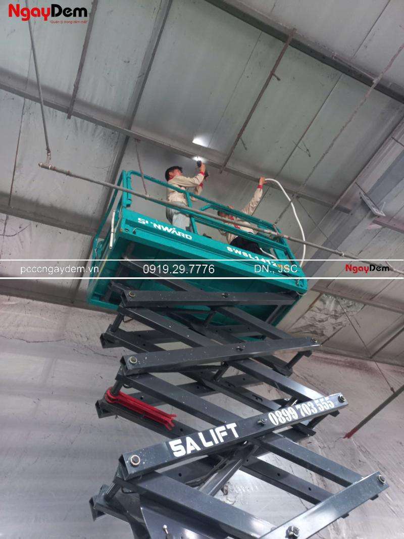 Sửa chữa hệ thống báo cháy xưởng giặt là Công ty Đông Á Hải Phòng