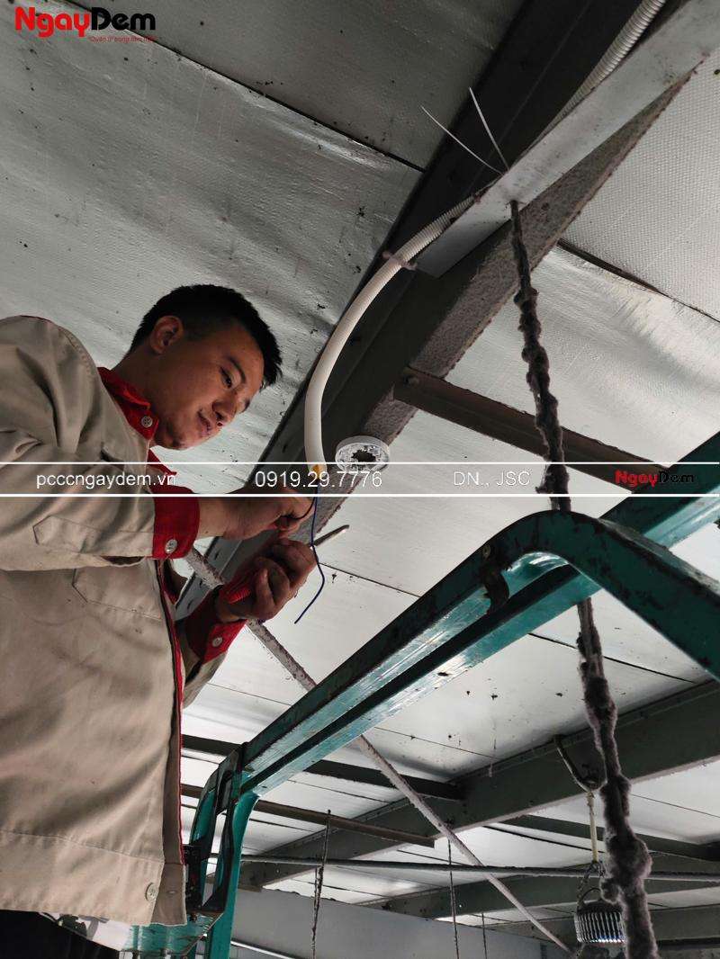 Sửa chữa hệ thống báo cháy xưởng giặt là