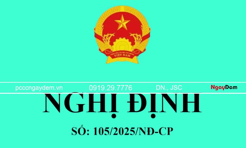 Nghị định 105/2025/NĐ-CP về PCCC