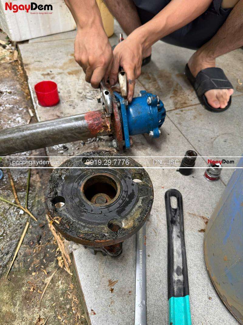 Bảo dưỡng, Sửa chữa máy bơm chữa cháy viện dưỡng lão Sơn Tây, Hà Nội