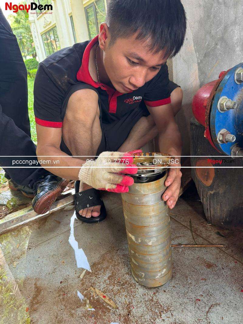 Bảo dưỡng, Sửa chữa máy bơm chữa cháy viện dưỡng lão Sơn Tây, Hà Nội
