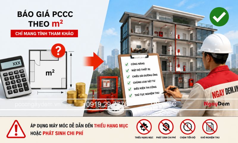 báo giá lắp đặt, thi công hệ thống pccc trọn gói