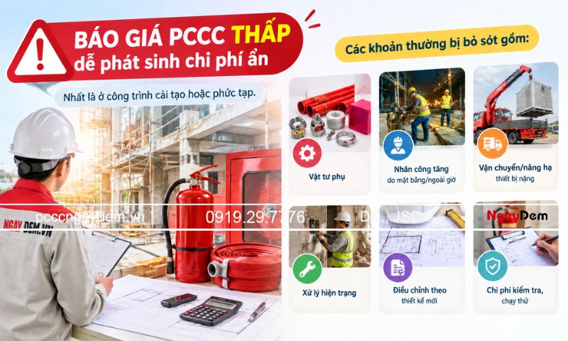 Các chi phí “ẩn” phát sinh thường bị bỏ sót khi thi công