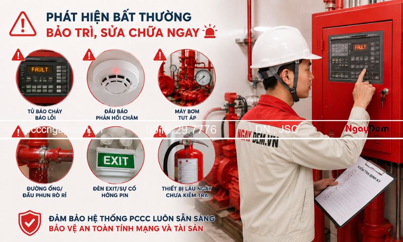 bảo dưỡng - bảo trì PCCC Ứng Hòa