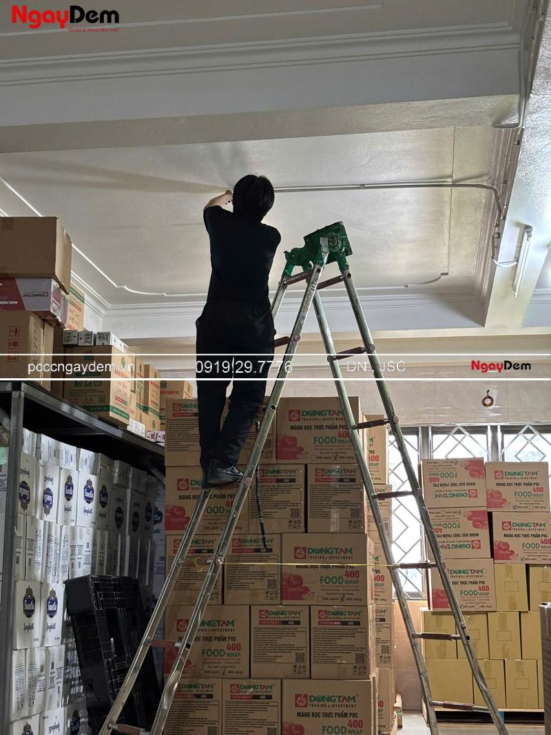 Bảo trì hệ thống PCCC kho hàng Công ty kinh doanh thực phẩm Đồng Tâm
