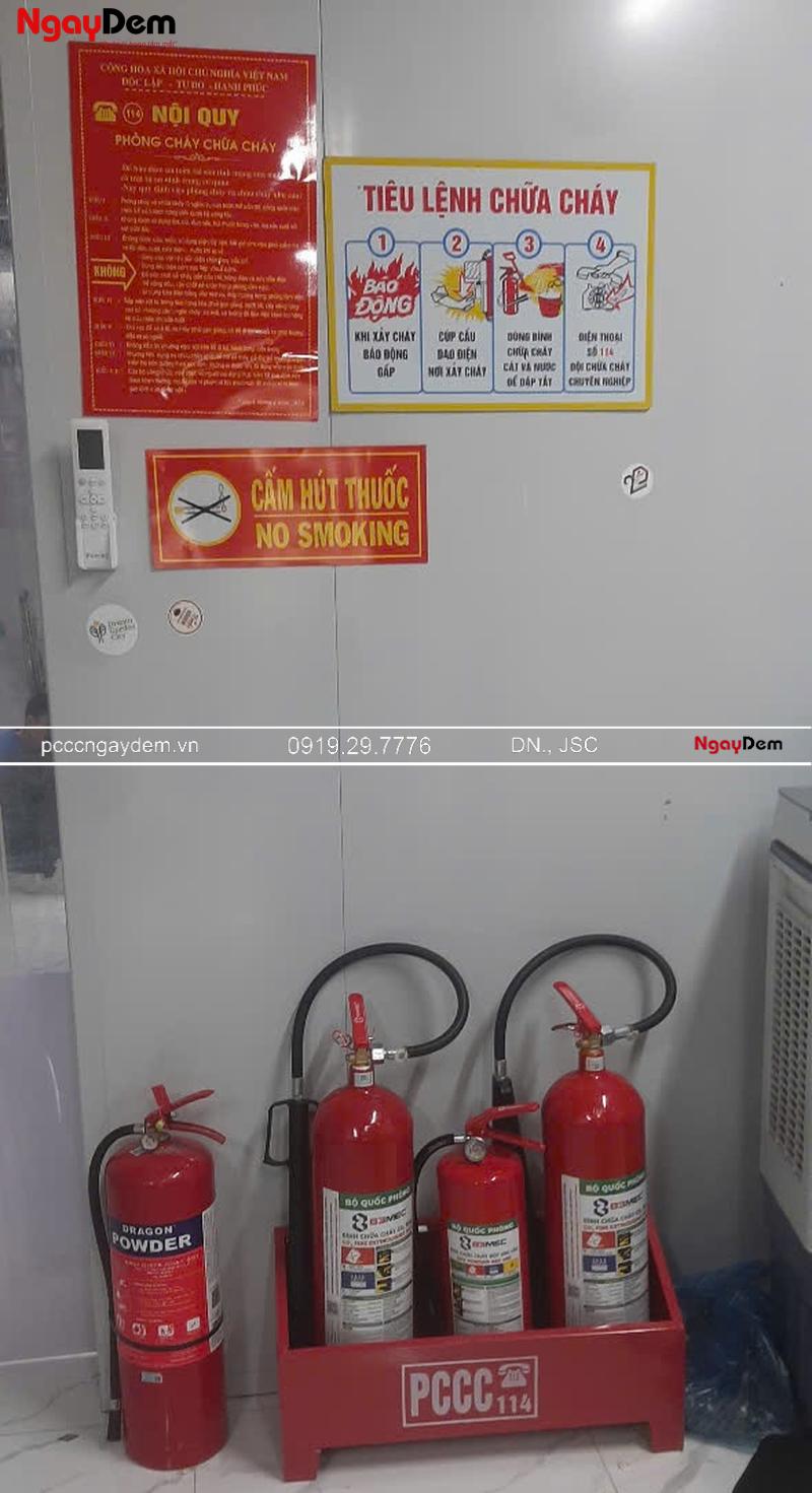 Lắp đặt hệ thống PCCC Xưởng In Công ty Hoàng Gia, Hà Nội