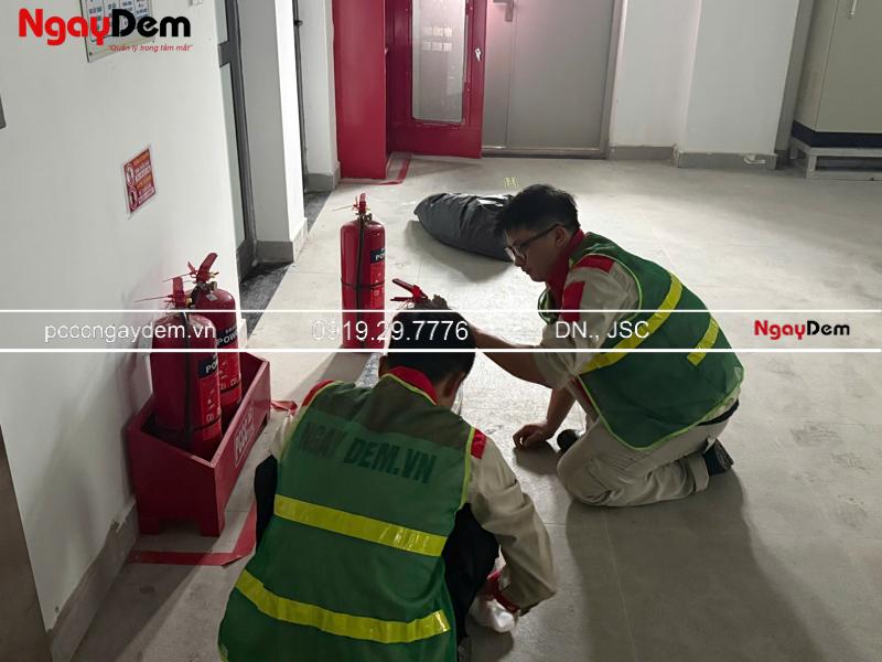 Bảo dưỡng bình chữa cháy kho xưởng Wanxiang Technology
