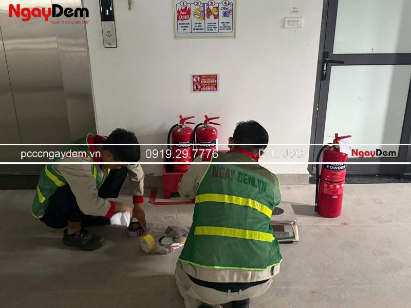 Bảo dưỡng bình chữa cháy kho xưởng Wanxiang Technology