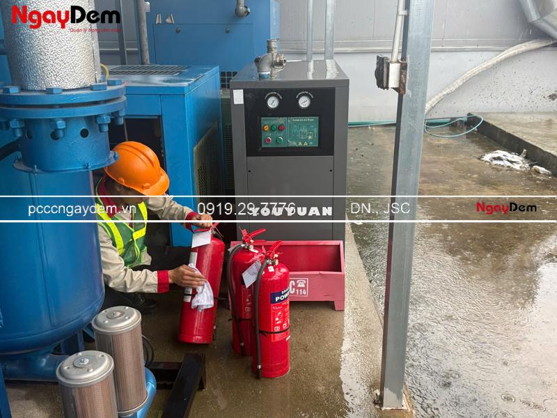 Bảo dưỡng bình chữa cháy kho xưởng Wanxiang Technology