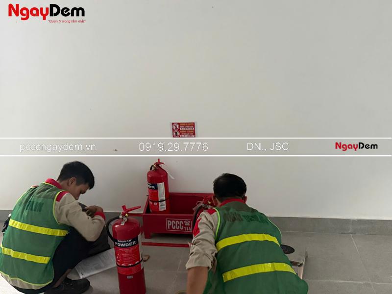 Bảo dưỡng bình chữa cháy kho xưởng Wanxiang Technology
