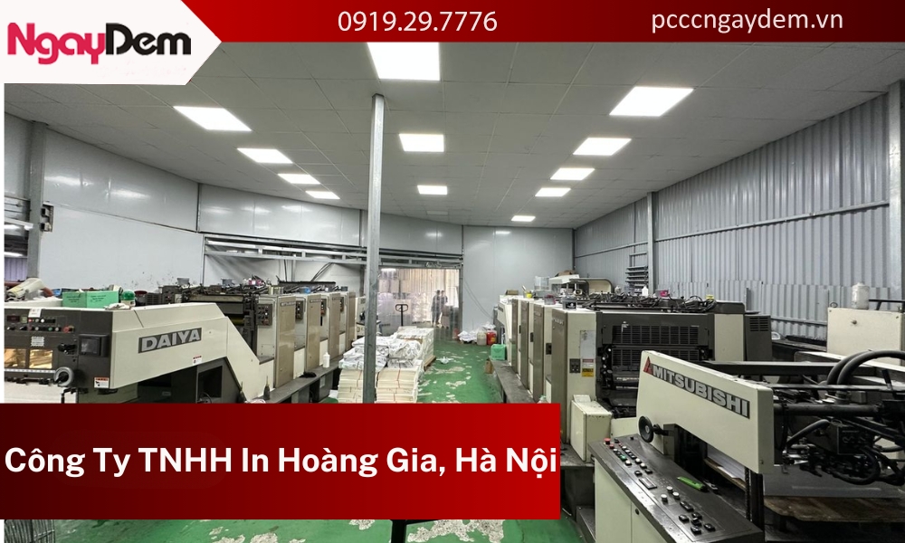 Lắp đặt hệ thống PCCC Xưởng In Công ty Hoàng Gia, Hà Nội Lắp đặt hệ thống PCCC xưởng in Hoàng Gia