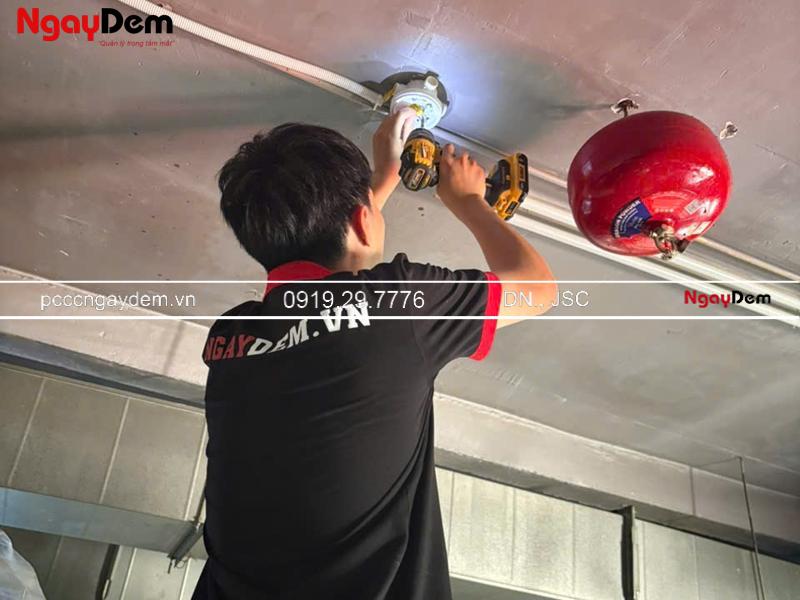 Lắp đặt hệ thống báo cháy Nhà hàng Hải Trân – thi công chuẩn TCVN