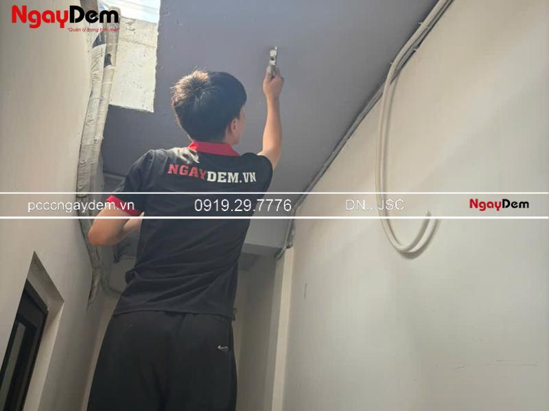 Lắp đặt hệ thống báo cháy Nhà hàng Hải Trân – thi công chuẩn TCVN