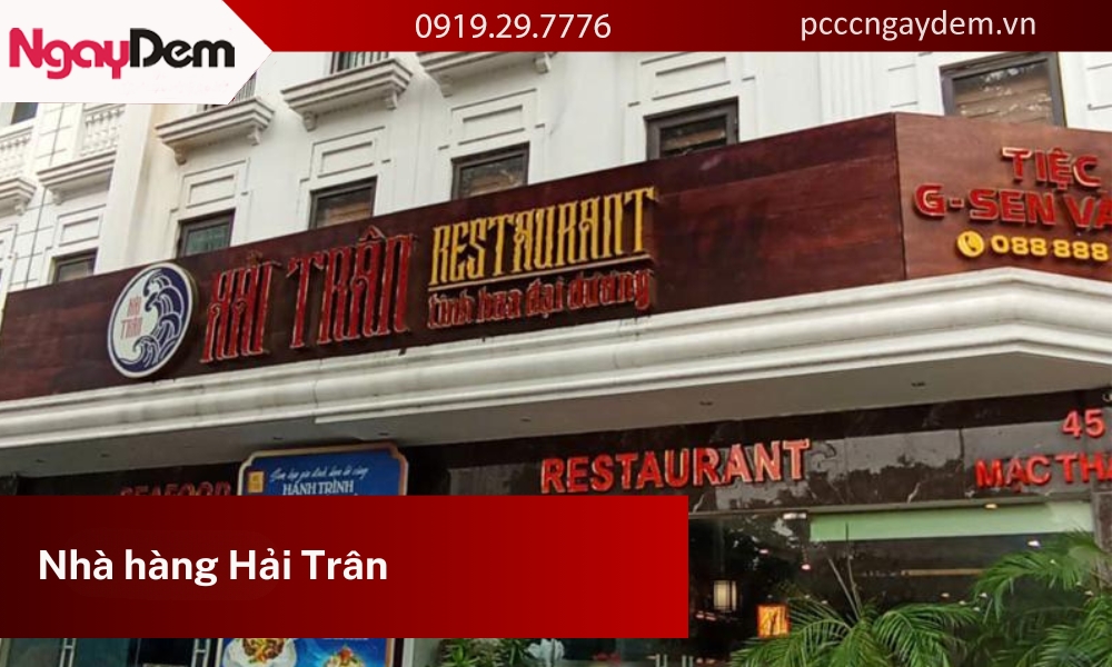 Lắp đặt hệ thống báo cháy Nhà hàng Hải Trân