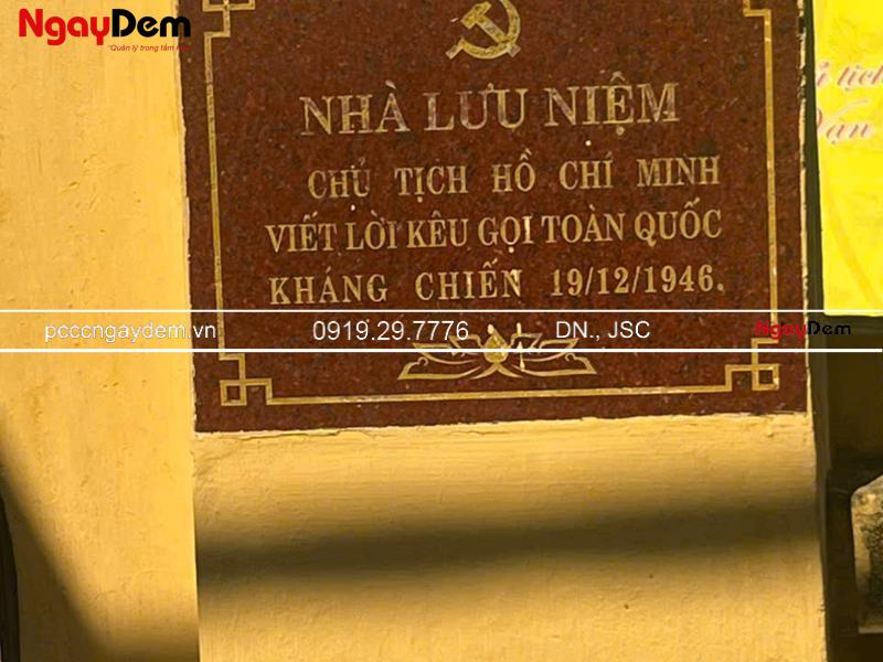 Bảo trì hệ thống PCCC Nhà Lưu Niệm Bác Hồ làng Vạn Phúc, Hà Nội