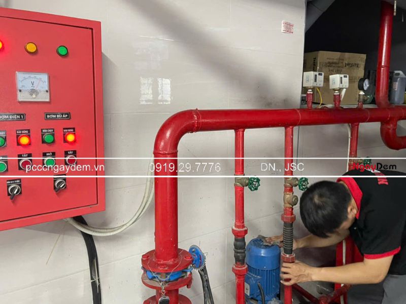 lắp đặt máy bơm PCCC