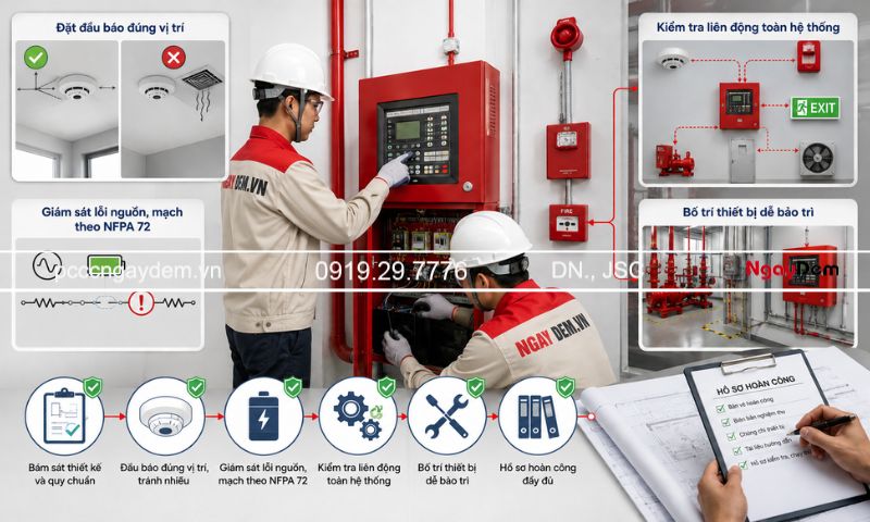Dịch vụ thi công PCCC Cầu Giấy | Tư vấn, Thiết kế & Lắp đặt trọn gói thi công PCCC Cầu Giấy