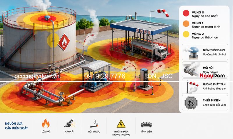 Thi công PCCC trạm xăng, cửa hàng xăng dầu trọn gói tặng bản vẽ miễn phí thi công pccc cửa hàng xăng dầu, trạm xăng