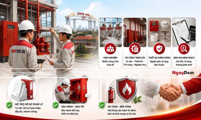 lắp đặt, thi công pccc ở Đông Anh, Hà Nội