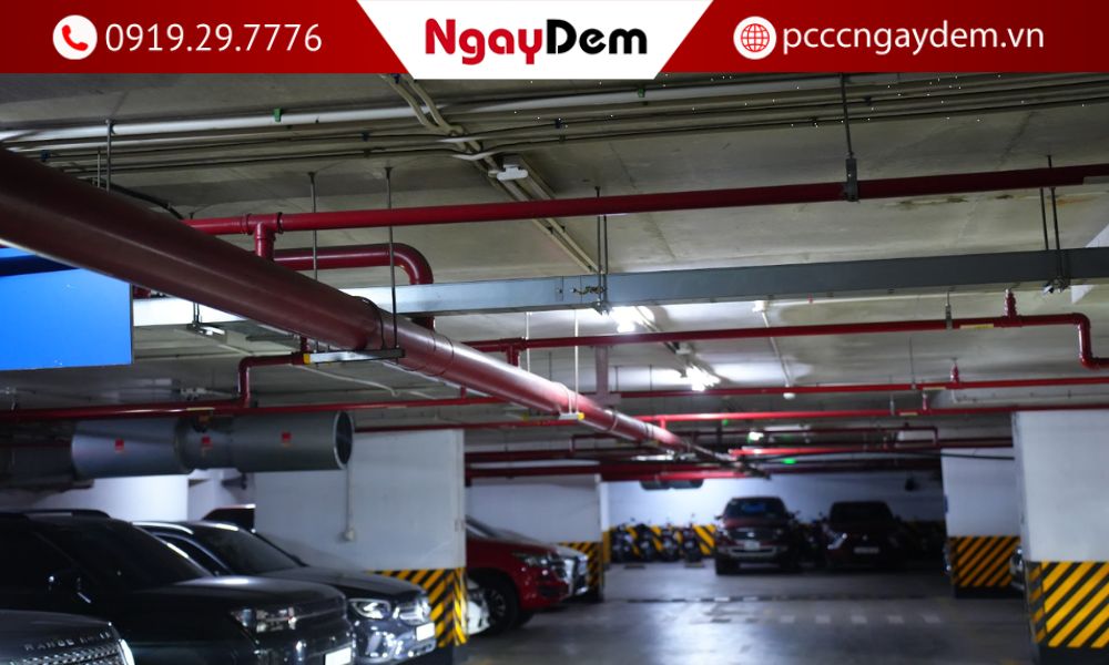 thi công hầm đỗ xe, bãi trông giữ xe