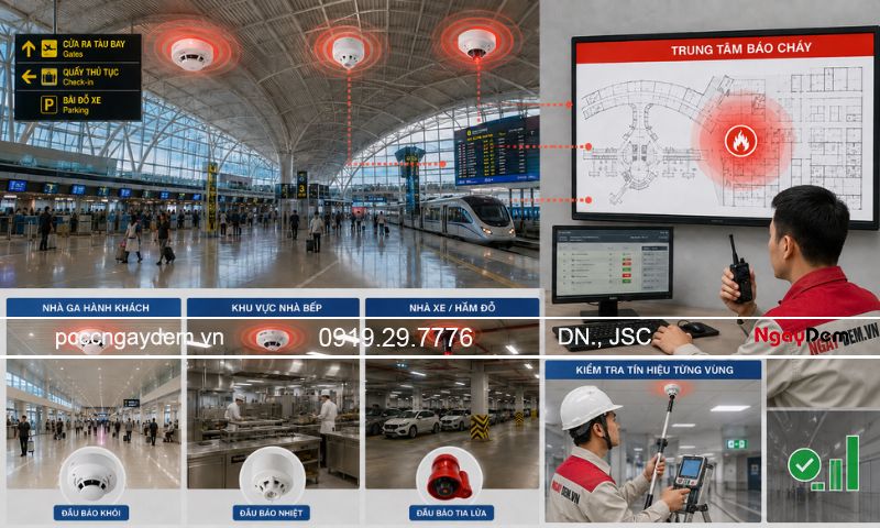 lắp đặt, thi công PCCC nhà ga, sân bay, bến xe trọn gói
