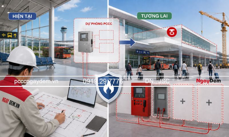 lắp đặt, thi công PCCC nhà ga, sân bay, bến xe trọn gói