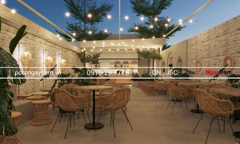 thi công PCCC quán cafe, quán trà sữa