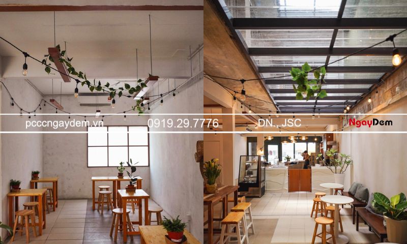 thi công PCCC quán cafe, quán trà sữa